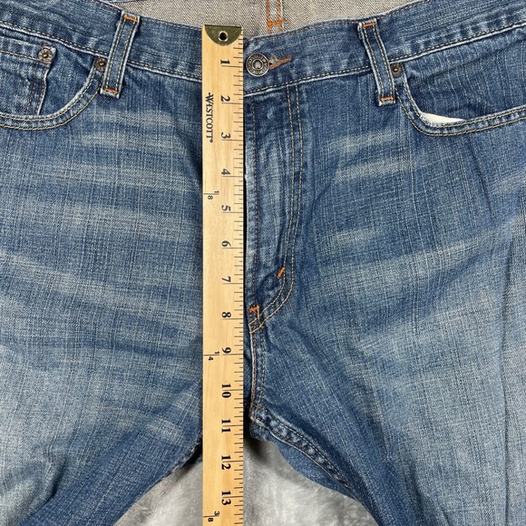 Levi's 514 Mens Slim Straight Jeans Blue Denim Size 38x32 - Picture 7 of 12